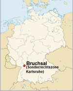 GeoPositionskarte ADL - Position von Bruchsal.png