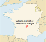 GeoPositionskarte Frankreich - Overlay Vulkanische Sicherheitszone Auvergne.png