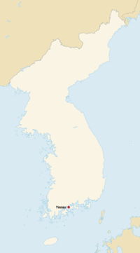 GeoPositionskarte Korea - Yeosu.png