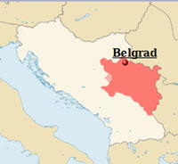 Karte Ex-Jugoslaviens mit Fläche Serbiens - Belgrad.png