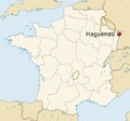 GeoPositionskarte Frankreich - Haguenau.png