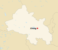 GeoPositionskarte Gansu - Xining.png