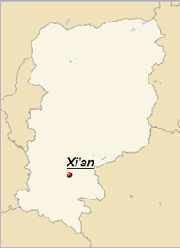 GeoPositionskarte Shaanxi - Xi'an.png
