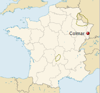 GeoPositionskarte Frankreich - Colmar.png
