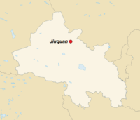 GeoPositionskarte Gansu - Jiuquan.png