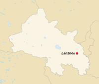 GeoPositionskarte Gansu - Lanzhou.png
