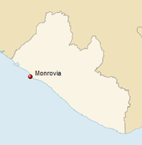 GeoPositionskarte Liberia - Monrovia.png